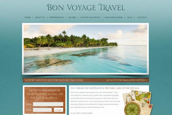 BonVoyage theme site design template sample