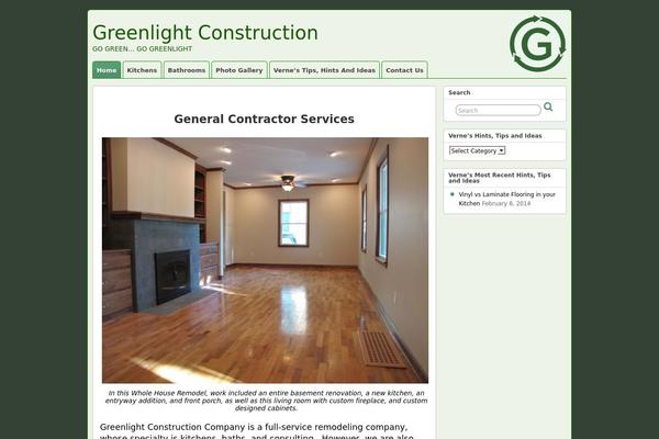 greenlightconst.com site used Suffusion