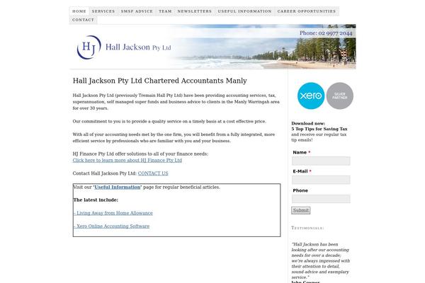 halljackson.com.au site used Thesis_182