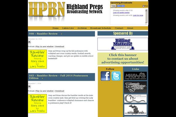 highlandpreps.com site used Classic