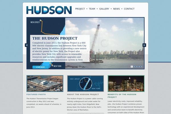 Hudson theme site design template sample