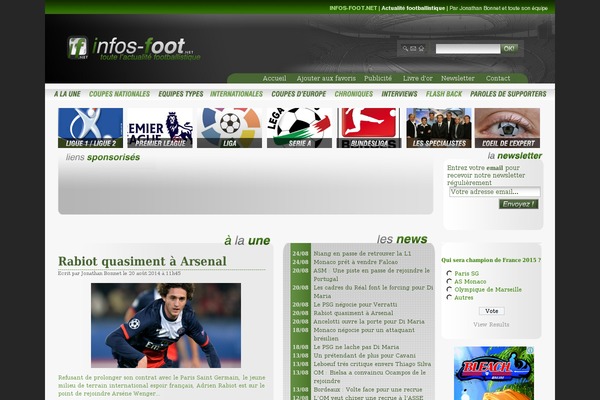 infos-foot.net site used ProtoPress