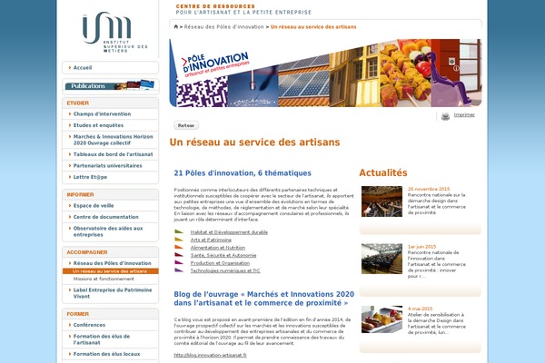 innovation-artisanat.fr site used Reddle