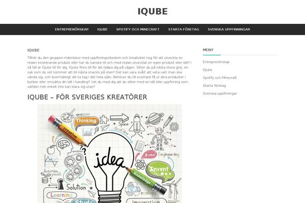 iqube.se site used Writers Blogily