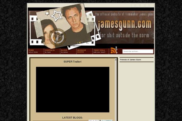 jamesgunn.com site used Silverscreen