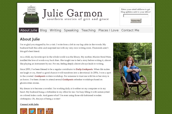 juliegarmon.com site used Prose