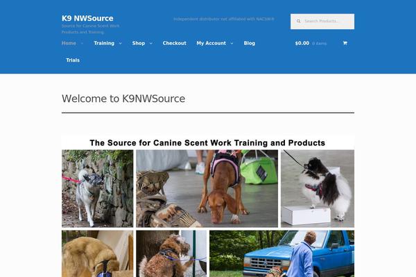 k9nwsource.com site used Storefront Child