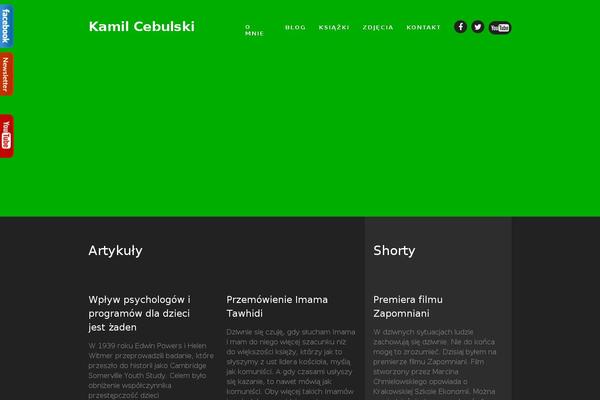 kamilcebulski.pl site used Kudos