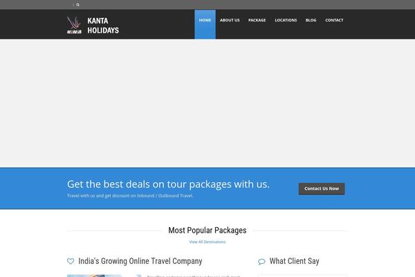 kantaholidays.com site used Tour Package