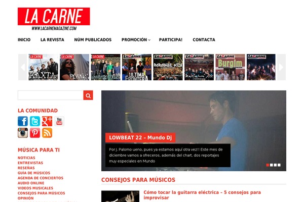 lacarnemagazine.com site used Frontpage