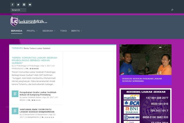 laskarsedekah.com site used Extra
