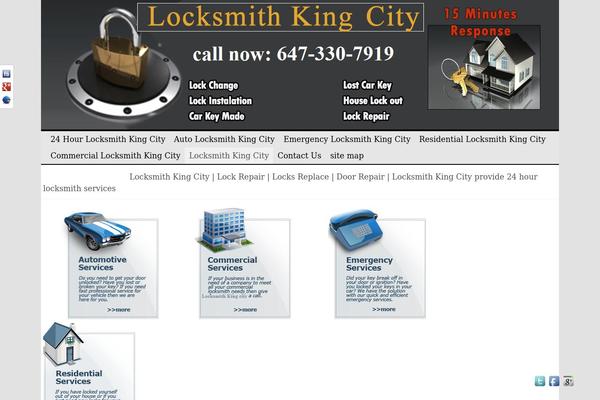 locksmithkingcity.ca site used Clear Line