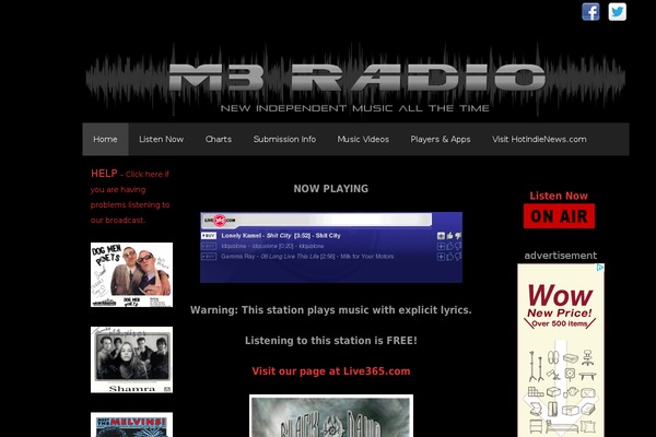 m3radio.com site used GeneratePress