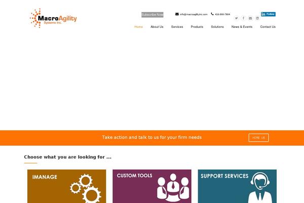 Construction website example screenshot