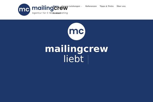 mailingcrew.de site used Divi Child