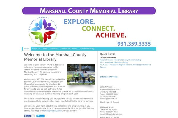 marshallcountylibrary.org site used Marshall
