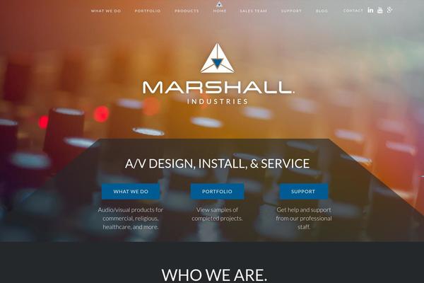 marshallind.com site used Marshall