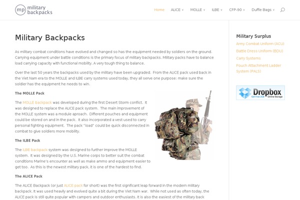 military-backpacks.com site used Surplus