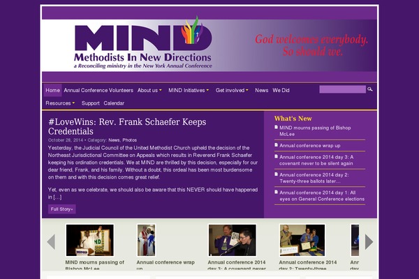 mindny.org site used Mimbo Pro