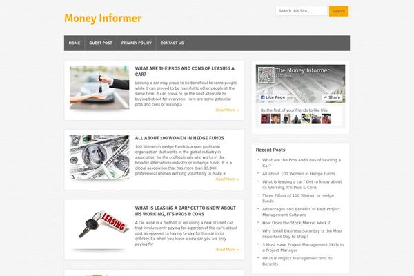 money-informer.com site used Bloggie