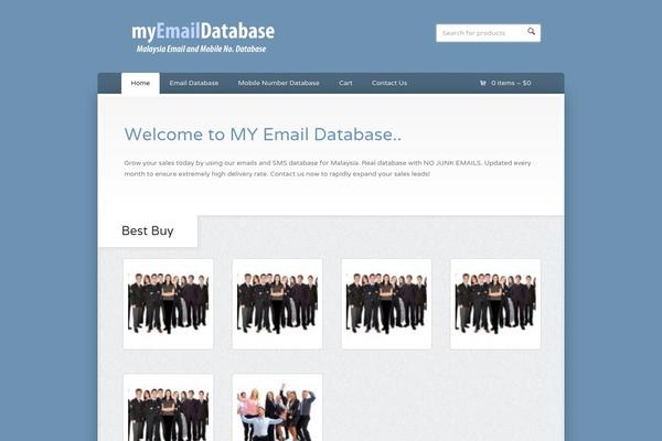 myemaildatabase.com site used Wootique