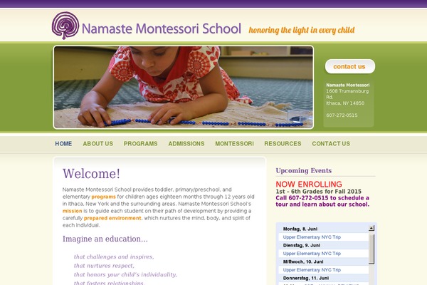 namastemontessorischool.com site used Namaste