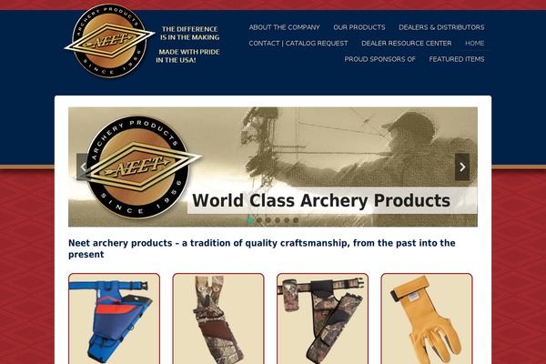 neetarcheryproducts.com site used Agency Theme