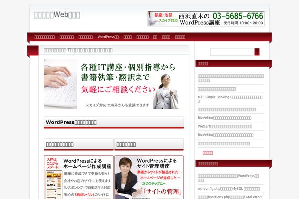 BizVektor Child website example screenshot