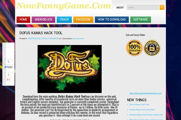 nowfunnygame.com site used GameZone