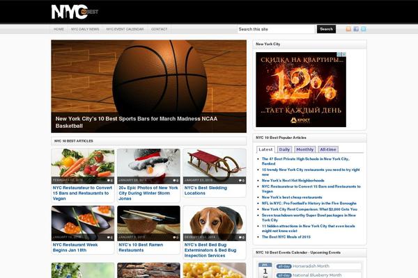 nyc10best.com site used Arras WP theme