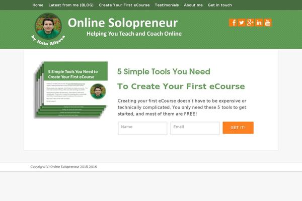 onlinesolopreneur.com site used CleanPress