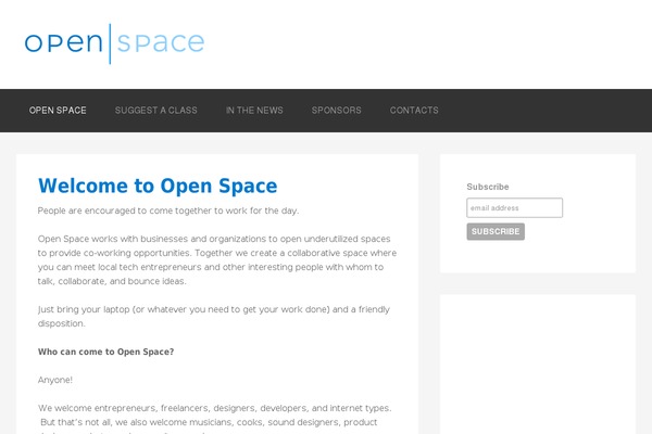 openspacework.com site used Genesis-sample
