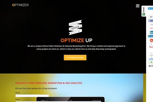 Optimize theme site design template sample