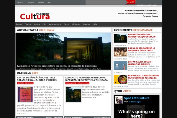 paginidecultura.ro site used Chronicle