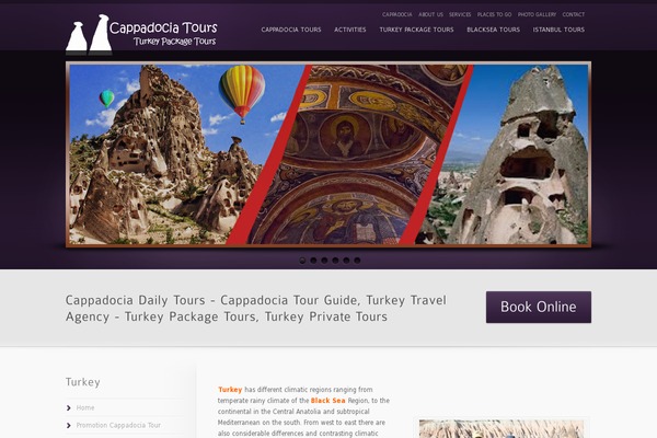 Tours theme site design template sample