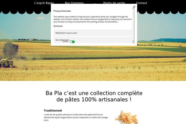 patesbapla.fr site used Wine