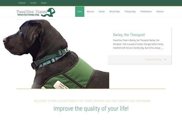 pawsteams.org site used Pawsitive