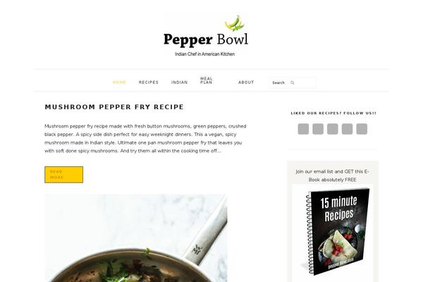 Foodie Pro theme site design template sample