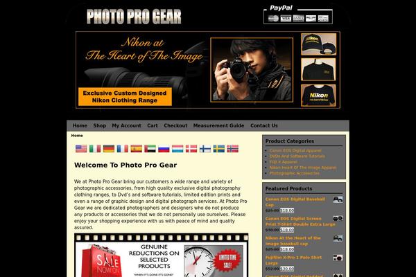 photoprogear.com site used Aspen