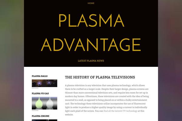 plasmaadvantage.com site used Create