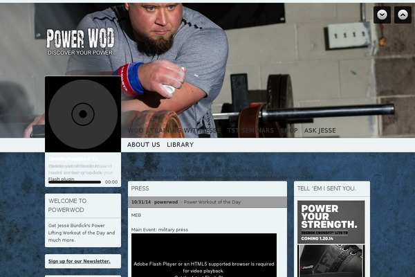 powerwod.com site used Soundcheck