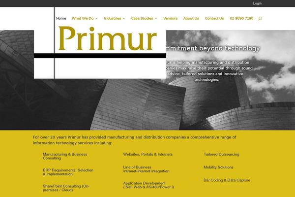 primur.com site used Divi