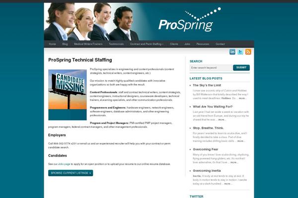 prospringstaffing.com site used The Station