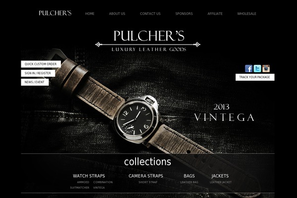 pulchersleather.com site used Cocoon-master