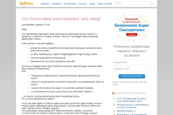relaksacja.pl site used A