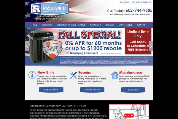Reliance theme site design template sample