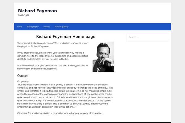 richard-feynman.net site used NewsPaperly