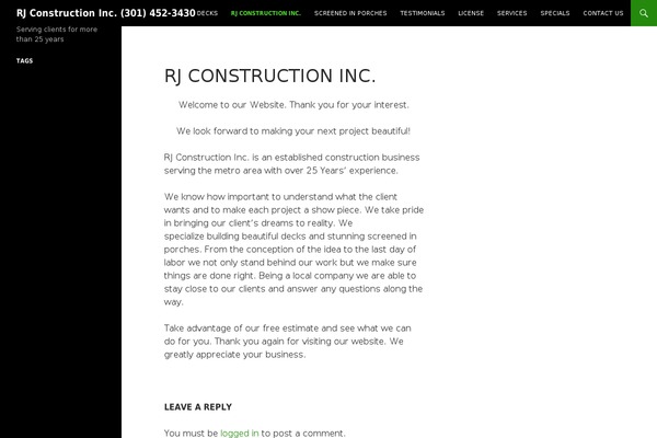 rjconstruction.com site used BizKit