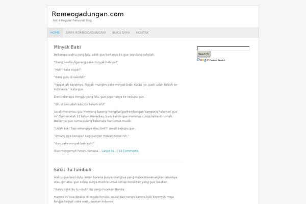 romeogadungan.com site used Bloggist