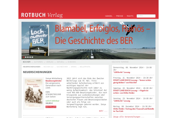 rotbuch.de site used Twenty Twelve